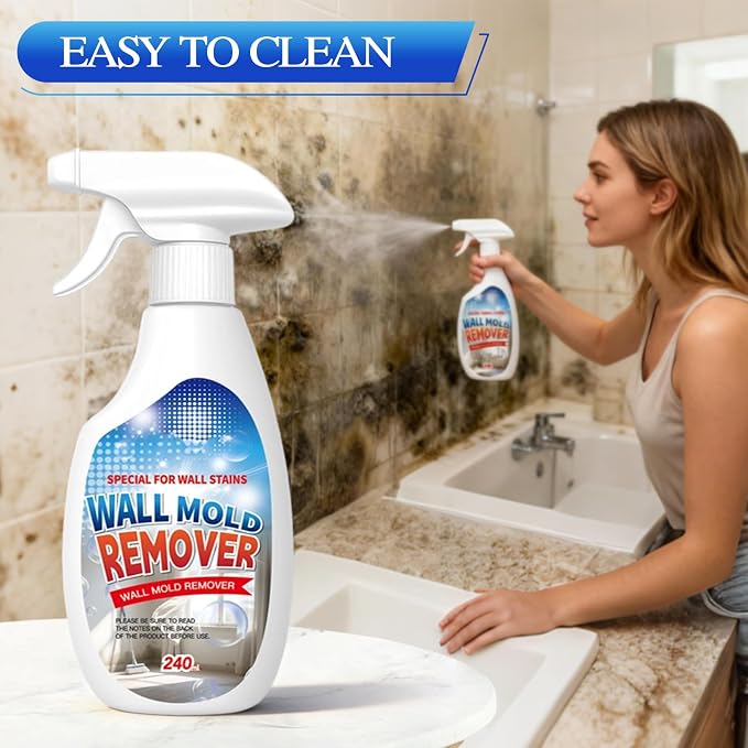 Highly Effective Removal Spray,Wall Cleaner Spray,Multi-Surface Cleaning Solution,Wall Cleaner for Wood,Tile,Fabric,Bathrooms,Kitchens - 8.12 Fl oz