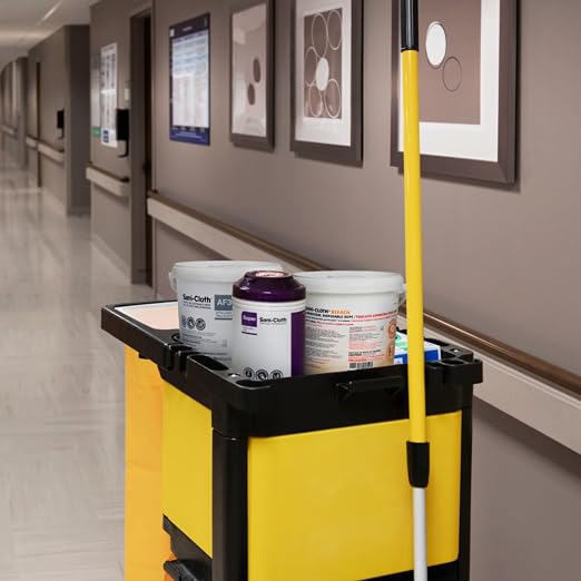 Sani-Cloth Bleach Disposable Wipe - Hospital-Grade Surface Cleaner for Bathroom, Equipment - Large Canister, 6 inch. x 10.5 inch, 75 Total