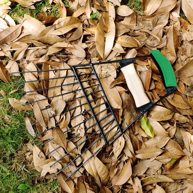 Altdorff Steel Leaf Scoops, Hand Rakes for Picking Up Leaves, Sturdy Garden Large Leaf Grabber Leaf Rake for Picking up Leaves, Collect Garbage and More