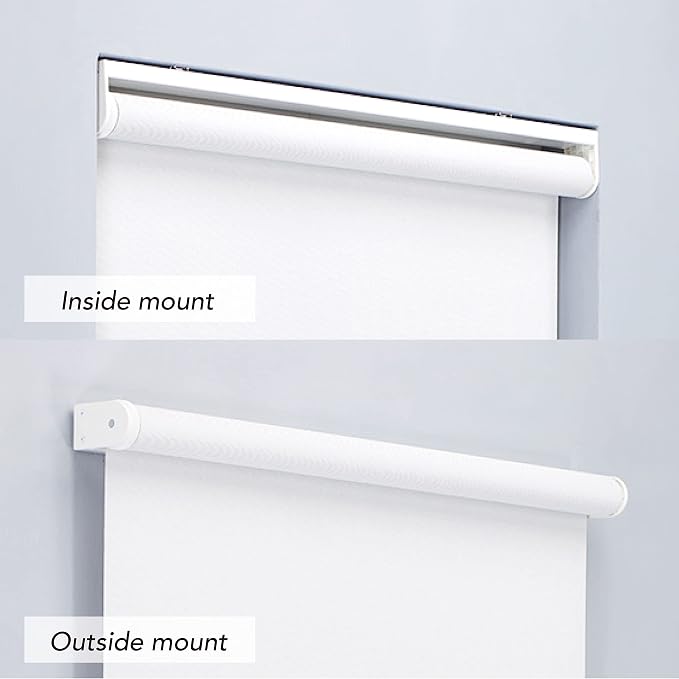 Linen Avenue Cordless 1% Solar Screen Standard Roller Shade, Beige 44 W x 66 H (Arrives 1/4" Narrower)