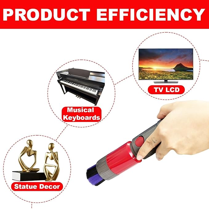 Replacement Attachments for Dyson V7 V8 V10 V11 V15 - Vacuum Accessories for Home and Car Cleaning
