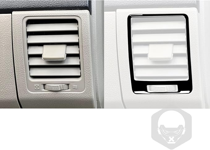 Glossy Bright Piano Black Car Dashboard Side Air Conditioner A/C Vent Outlet Panel Decoration Sticker Interior Trim Compatible with Toyota Corolla 2009 2010 2011 2012 2013 Auto Trim Accessories