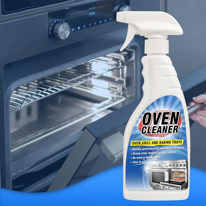 Heavy Duty Stove and Oven Cleaner Kit, Includes Cleaning Tool, Razor, Scraper and 1 Pad to Remove Tough Stains - Use on Gas, Electric, Ceramic Surfaces, 4 Piece (16.9, Fluid Ounces)