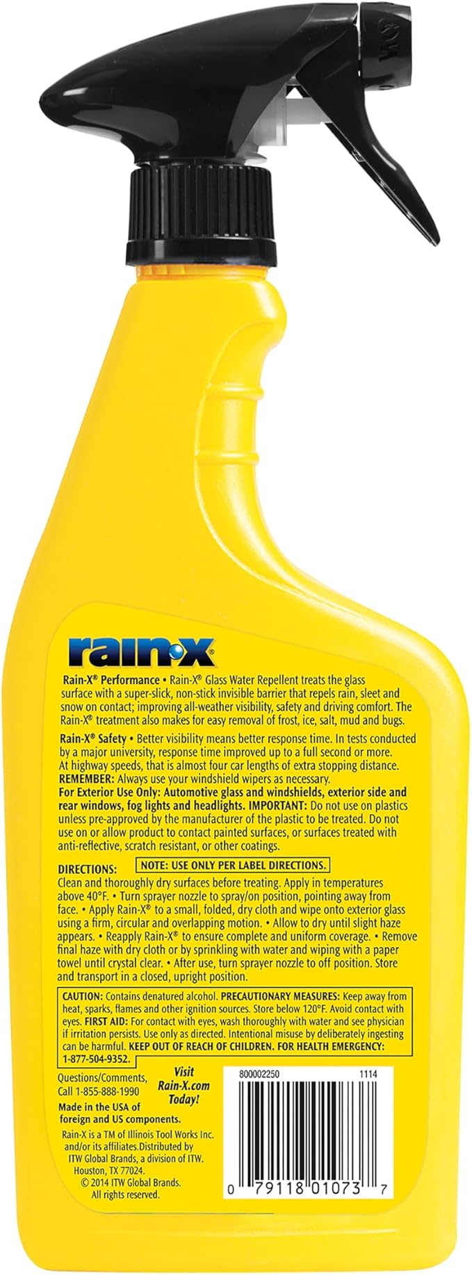 Rain-X 630529 Glass Treatment Trigger, 16 fl oz - Exterior Glass Treatment to Drastically Improve Wet Weather Driving Visibility During All Weather Conditions (Pack of 2)