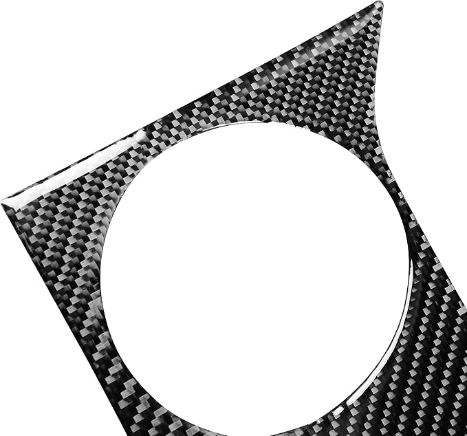 Real Carbon Fiber Trim for Ford Mustang GT Shelby Accessories | for 2005 2006 2007 2008 2009，Central Consoles Air Vent Outlet，Thick Overlay Sticker Decal
