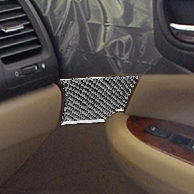 Real Carbon Fiber Trim for Honda Accord Accessories | for 2003 2004 2005 2006 2007，Door Panel Cover，Interior Dash Panel，Thick Overlay Sticker Decal