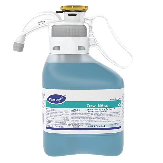 CREW Diversey Non-Acid Bowl And Bathroom Disinfectant Cleaner, Floral, 47.3 Oz, 2/carton