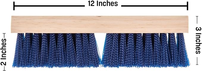 Carlisle FoodService Products 36193P14 Blue Color, 10" Polypropylene Deck Scrub Brush