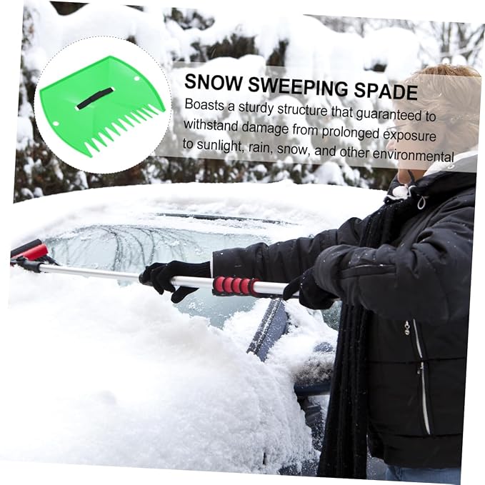 POPETPOP 2pcs Leaves Collector Sweeping Rakes Rakes Garden Cleaning Tools Leaves Cleaning Clip Snow Brush for Car Snow Removal Spade Shovel Winter Helper Elastic Band