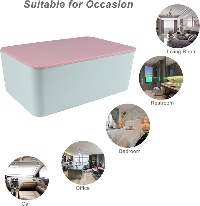 Diaper Wipes Dispenser, Tissue Storage Box Case, Wet Wipe Dispenser Holder | Refillable Wipe Container, Wipe Holder for Baby & Adult, Keeps Wipes Clean, Non-Slip, Easy Pull Wipes Pouch Case