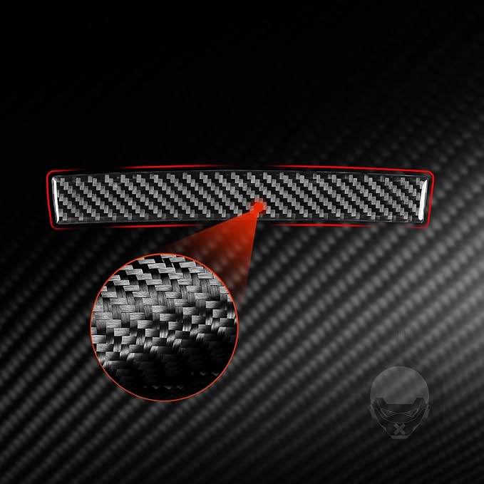 Real Carbon Fiber Trim for Infiniti Accessories | for G35 G37 G25 Q60 Q40 2007-2015 X S Sedan Coupe Convertible Dash CD AC Control Panel Strip Interior Thick Overlay Decal