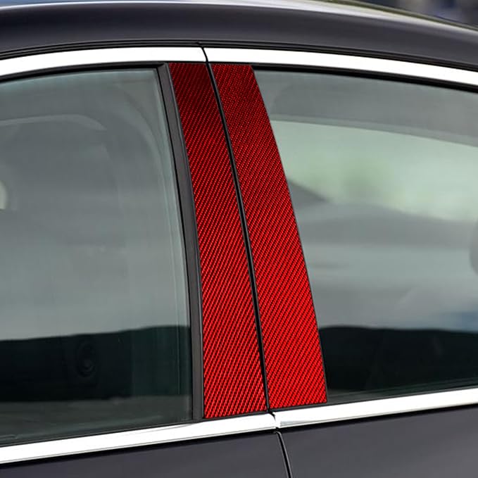 Real Carbon Fiber Trim for Chevy Malibu 9th Gen Accessories | for 2016-2022 B-Pillar Grant Protection Sticker Interior Thick Overlay Decal