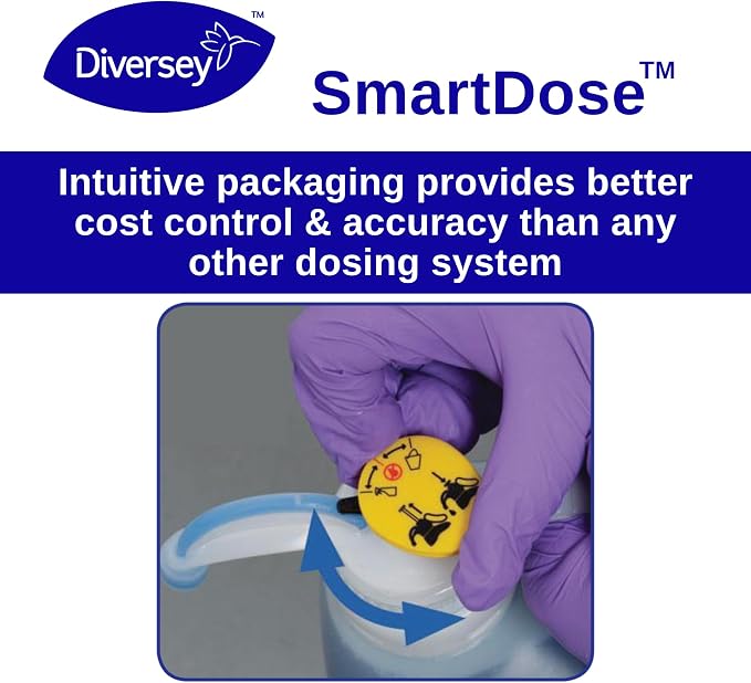 VIREX Diversey II 256 Disinfectant Cleaner SmartDose, 1.4 L, 2 Pk