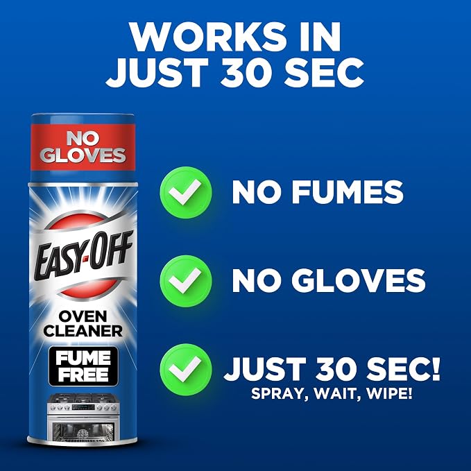 EASY-Off 178 Oven Cleaner Fume Free Max Aerosol, 16 Oz, (Pack of 12)