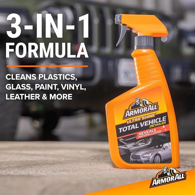 Armor All Ultra Shine Total Vehicle Detailer by Armor All, Car Detailer Spray for Interior and Exterior Use, 22 Fl Oz