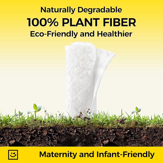 Disposable Face Towels, 50 Ct Extra Thick Face Wipes for Sensitive Skin | Face Towels with Lint-Free Softness. Unscented Biodegradable Dry Wipes for Makeup Removal, Facial Cleansing, Travel and Daily