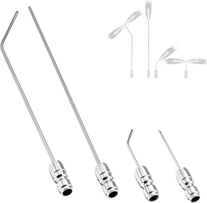 Pressure Washer Needle Nozzle– Stainless Steel Flush Wand | 2-4GPM Pressure Washer Extension Spray Tips, 1/4" Quick Connect Washing Machine, AC Coil, Water Heater, Appliance Cleaning