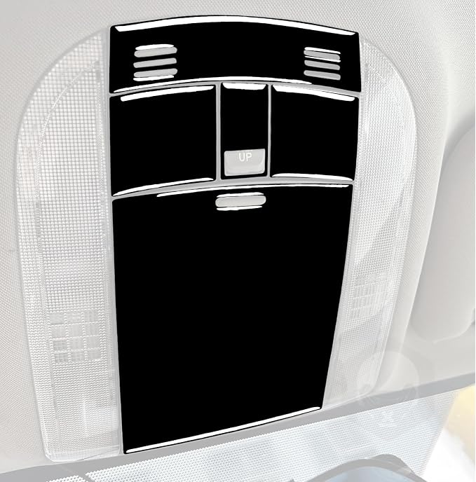 Glossy Bright Piano Black Car Front Reading Light Panel Slide Open/TILT UP Control Switch Sticker Interior Trim Compatible with Toyota Corolla 2009 2010 2011 2012 2013 Auto Trim Accessories
