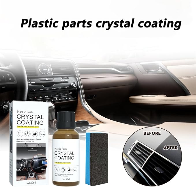 VIED Crystal Coating for Car Plastic Parts, Cristal Coating para Plástico Del Carro (4)