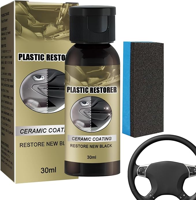 Car Interior Cleaning Kit Detailing Polishing Shine Protectant | 30ml Car Dashboard Conditioner Paste for Trim Windshield Rubber Panel Truck Vehicle Sedan Scooter SUV