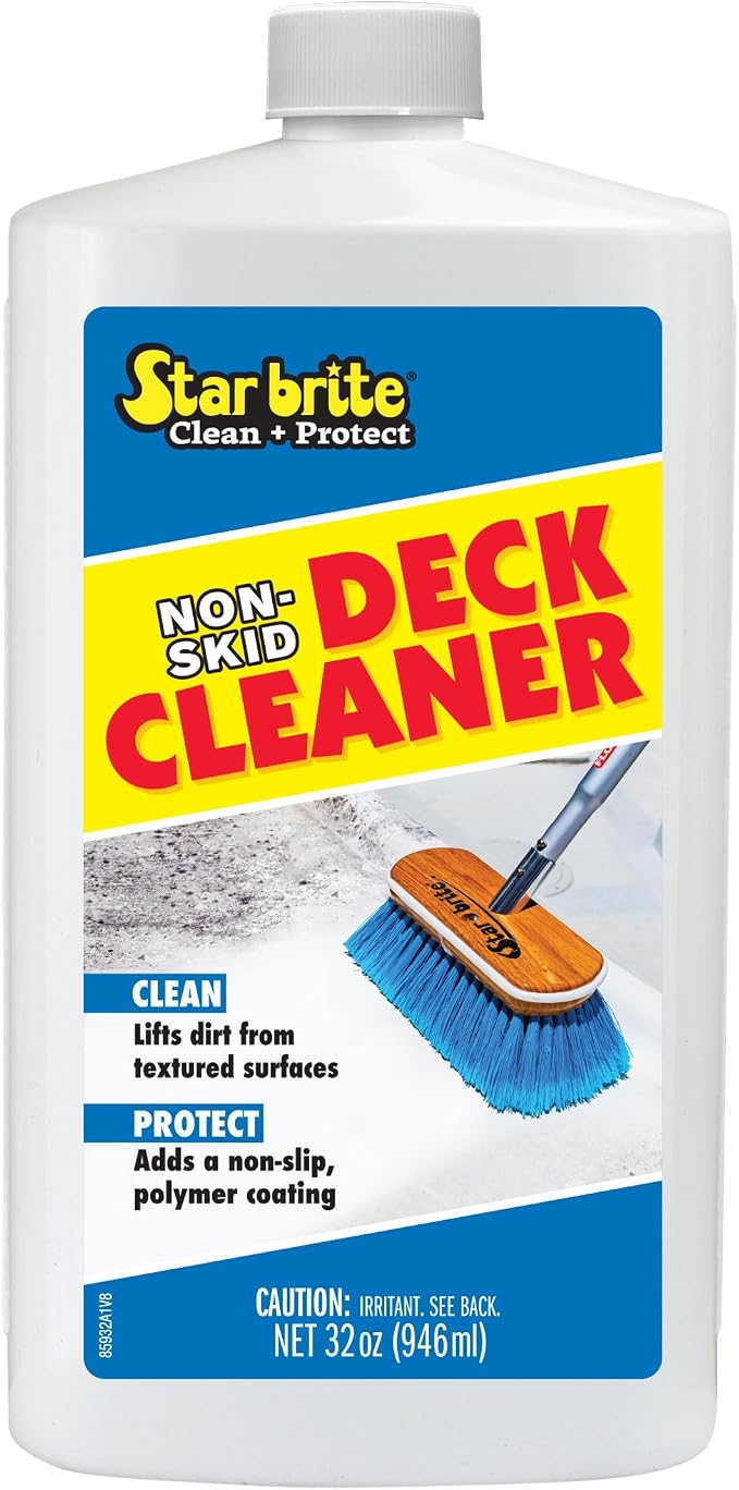 STAR BRITE Non-Skid Deck Cleaner & Protectant - Lift Dirt & Stains From Fiberglass, Painted Surfaces, More, 32oz (085032)