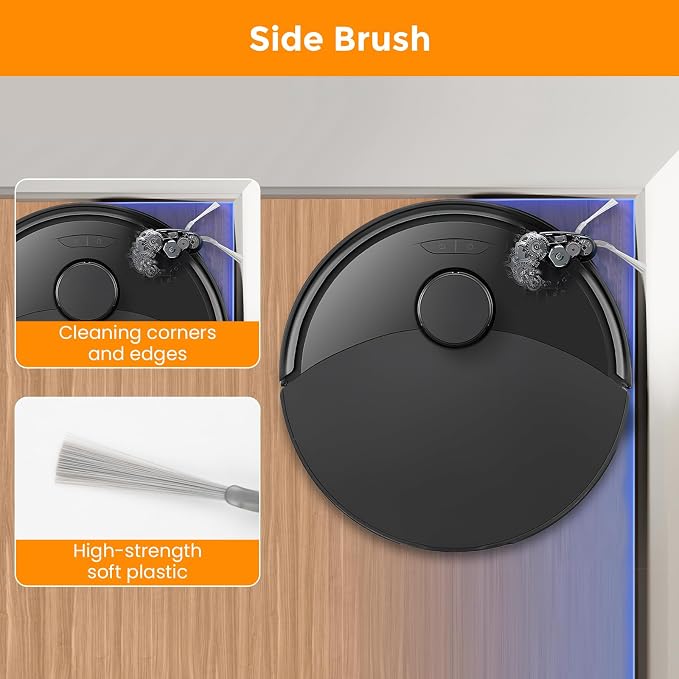 22 Pack Accessories Kit Compatible with Roborock Q10 S5 Robot Vacuum | 2 Main Brushes, 6 Side Brushes, 6 Mop Pads, 6 HEPA Filters, 1 Screwdriver, 1 Cleaning Tool, Q10 S5+/Q10 X5/Q10 X5+ Parts