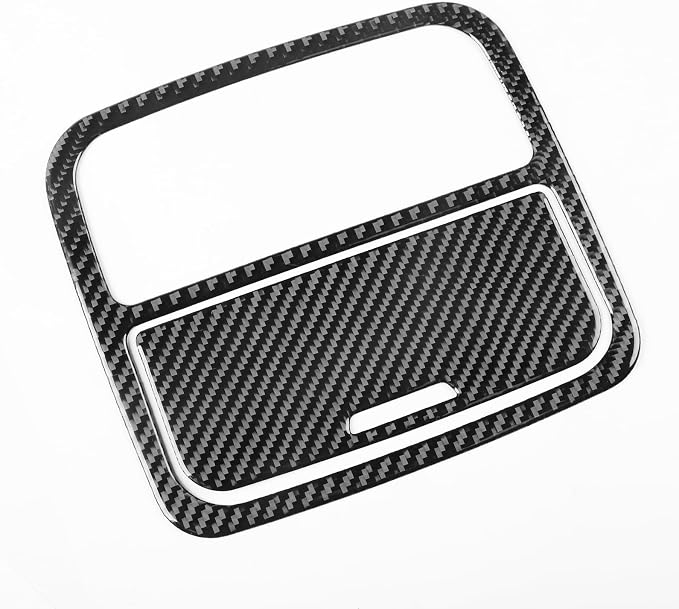 Real Carbon Fiber Trim for Honda Accord Accessories | for 2003 2004 2005 2006 2007，Roof Reading Lamp Panel Map Reading Light Cover，Interior Dash Panel，Thick Overlay Sticker Decal