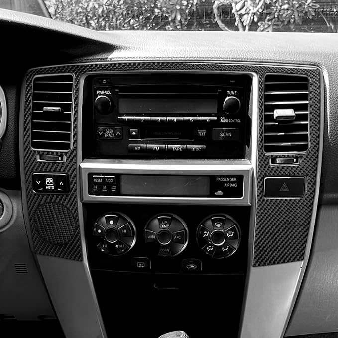Carbon Fiber Air Vent Stickers Fit for Toyota 4Runner(N210) 2003-2009 | for 4 Runner SR5/Sport Edition/Limited | Accessories | Center Console Air Vent Trim | Anti-scratch | Thick