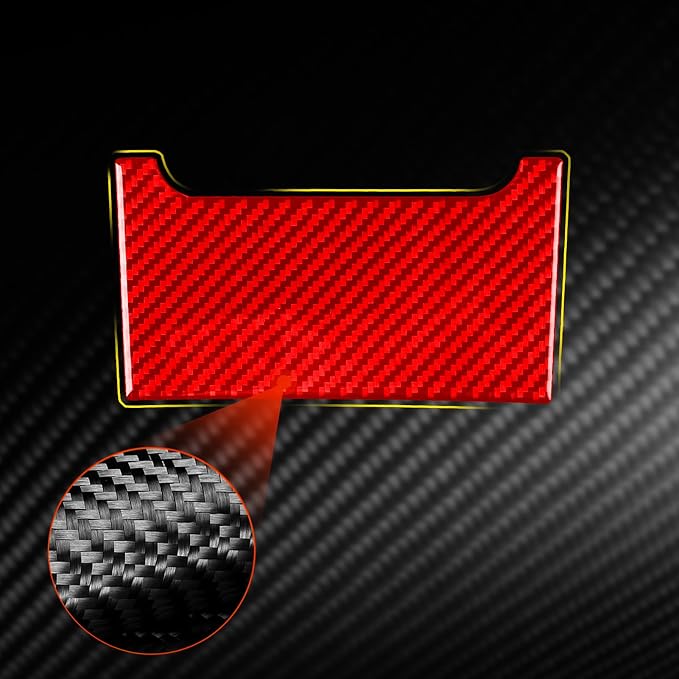 Real Carbon Fiber Trim for Toyota Camry Accessories | for 2012 2013 2014 Center Armrest Storage Box Decoration Panel Interior Thick Overlay Decal