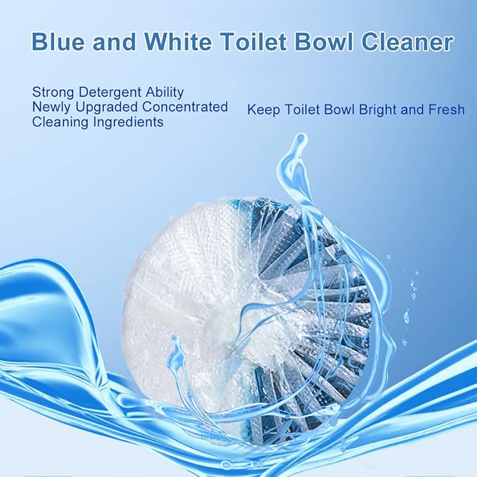 KIISIISO Toilet Bowl Cleaner Tablets, 12 PACK Commercial Household Bathroom Cleaners, Automatic Toilet Tank Cleaners Deodorizers