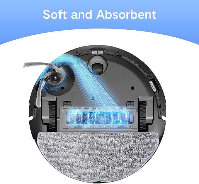 6 Pack Mop Pads for roborock Q7 M5/M5+, Q7 L5/L5+ Robot Vacuum Cleaner | Not for Q7, Q7 MAX, Reusable Mop Cloths & Ultra Absorbent Microfiber Pads Replacement Parts - Accessories Kit