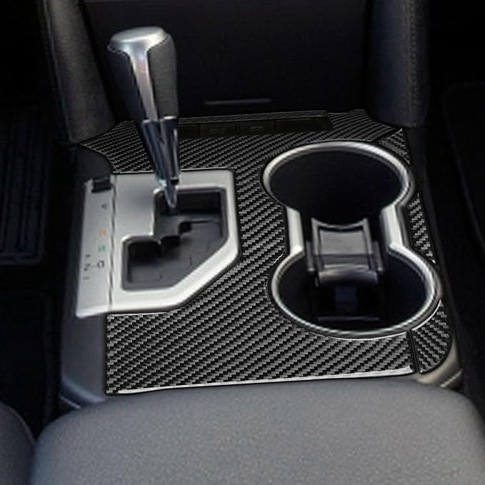 Real Carbon Fiber Trim for Toyota Camry Accessories | for 2012 2013 2014 Gear Shifter Console Panel Frame Sticker Interior Thick Overlay Decal - B