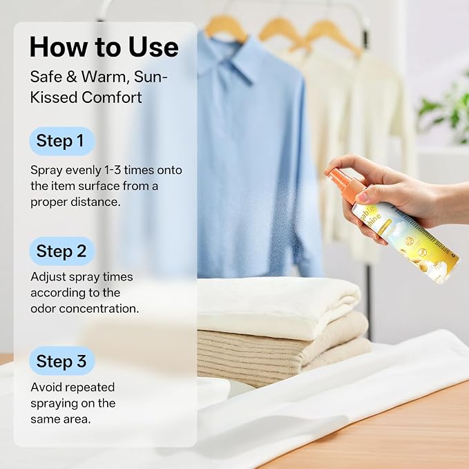 Fabric Freshener Spray, Odor Eliminator & Long Lasting Linen Spray | Alcohol-Free, Safe for Kids & Pets | Refreshes Clothes, Couch, Bedding & Soft Furnishings | Travel Size 5.07 fl oz, Pack of 3
