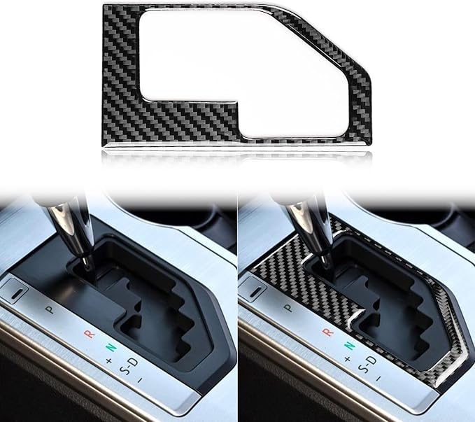 Real Carbon Fiber Trim for Toyota Camry Accessories | for 2012 2013 2014 Gear Shift Panel Sticker Interior Thick Overlay Decal