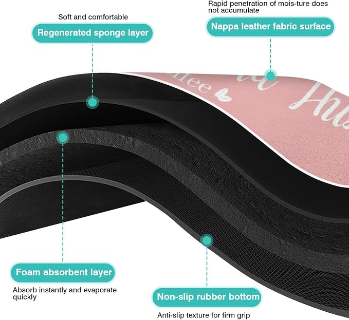 Coffee Bar Mat for Countertops 19inx12in,Absorbent Hide Stain Anti-Slip Cafe Bar Accessories Fit Under Coffee Machine Mat,dish drying mats for kitchen