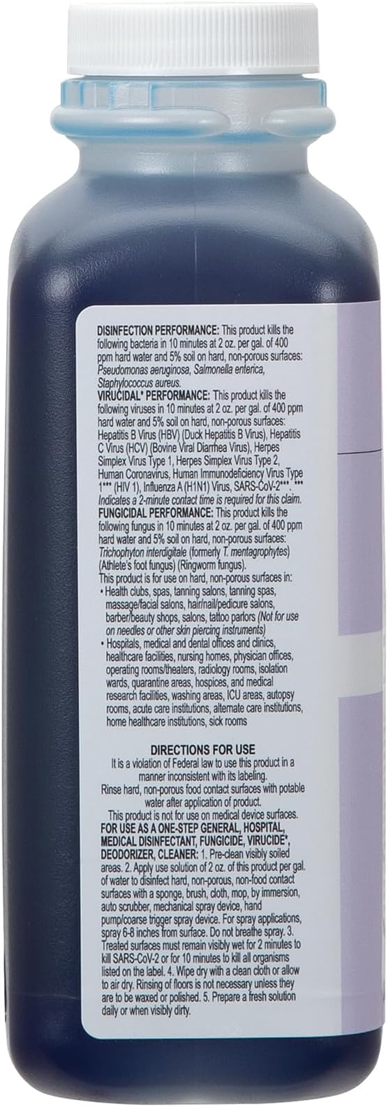 ForPro Total-Cide Disinfectant Solution, 2X Concentrated Formula, Hospital Grade Sanitizer & All Purpose Cleaner, 16 Fl Oz