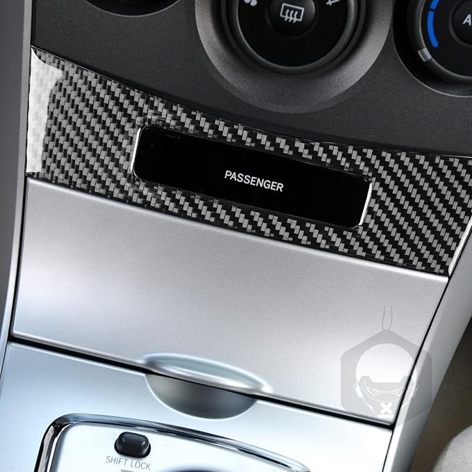 Passenger Console Trim for Toyota Corolla 2009-2013 Accessories Black | Soft Carbon Fiber | Upgrades for Car | Only for Left-Hand Drive | Anti-Scratch | Sporty Style