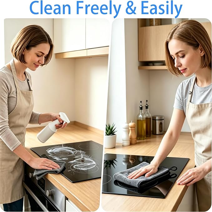 5PC Magic Cleaning Cloths, Reusable Microfiber Cleaning Cloth for Home, Kitchen, Car, Glass & Stainless Steel, Lint-Free & Streak-Free All-Purpose Washable Cleaning Towels