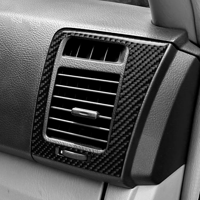 Air Vent Decor Stickers Fit for Toyota 4Runner 2003-2009 Carbon Fiber | for 4 Runner(N210)2003-2009 SR5/Sport Edition/Limited|Accessories|Passenger Side Interior Trim|Thick Overlay|Anti-scratch|