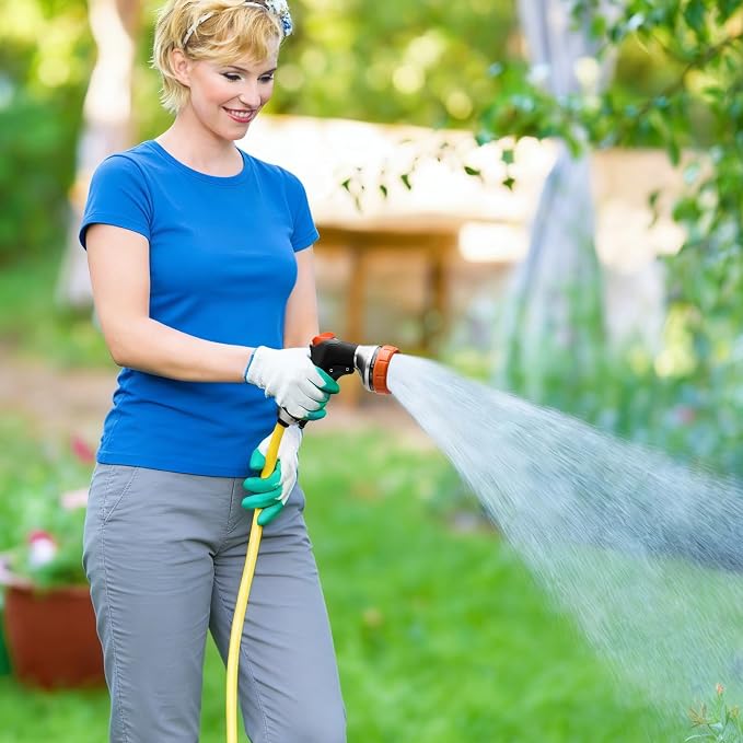 Garden Hose Nozzles,Water Hose Spray Nozzle with Water Volume Control Valve | High Pressure Water Hose Nozzle Sprayer with Adjustable 10 Patterns for Plants & Lawns Watering,Car Washing and Pet Showering