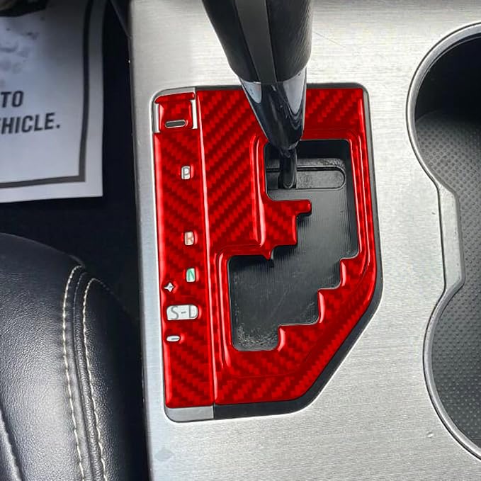 Real Carbon Fiber Trim for Toyota Camry Accessories | for 2012 2013 2014 Center Control Gear Shift Decoration Panel Frame Interior Thick Overlay Decal