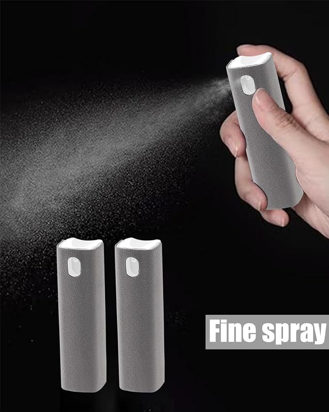 Screen Cleaner Car Screen Cleaner Spray and Wipe Car Stuff Mini Cleaning Kit for Travel Car Display iPhone iPad Computer Laptop Tablet MacBook Cell Phone Eyeglasses(2 Units)