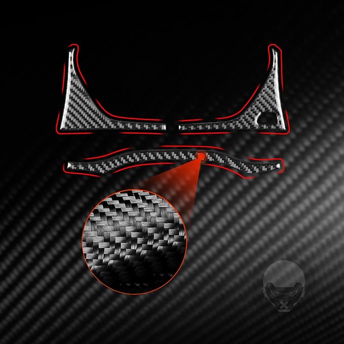 Real Carbon Fiber Trim for Audi 80A Q5 Accessories | for SQ5 2018-2025 Dash Instrument Cluster Speedometer Frame Cover Sticker Interior Thick Overlay Decal