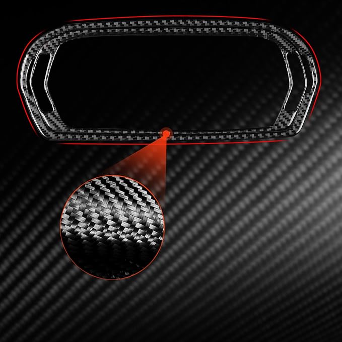 Real Carbon Fiber Speedometer Decals Fit for Audi A3 8Y S3 2021-2025 | Speedometer Surround Trim | Accessories | Anti-scratch | Self-adhesive