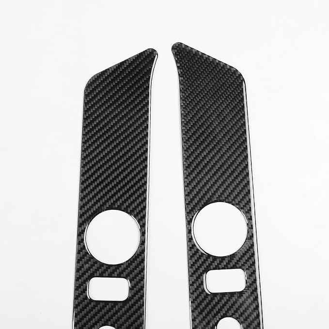 Fit for Cadillac Escalade ESV 2007-2014 / EXT Hybrid 2009-2013 | Real Carbon Fiber | Accessories | Trim Seat Adjustment Panel Cover | Stickers | Self-adhesive