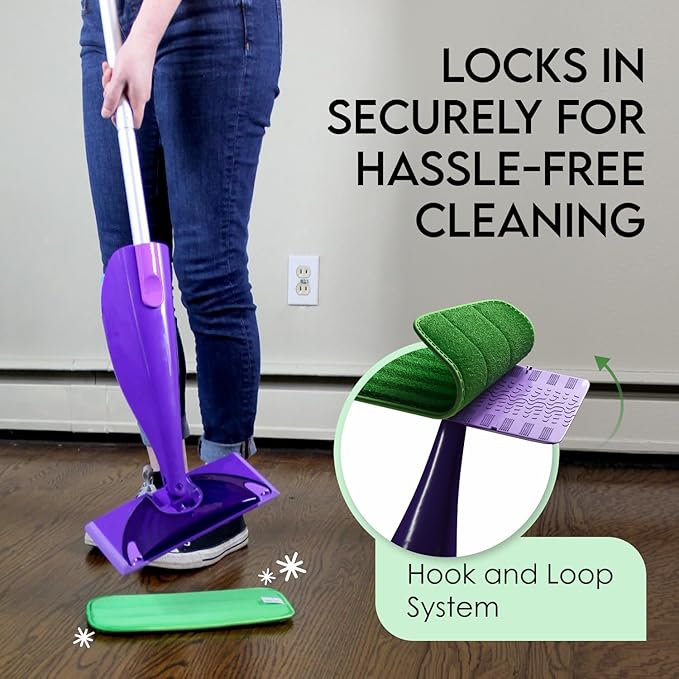 Heavy Duty Microfiber Mop Refill Pads - Extra Thick, Premium Quality Mop Pad Replacements Refills for Wet and Dry Mopping Up Dirt, Dust, Dog Hair and Cat Hair