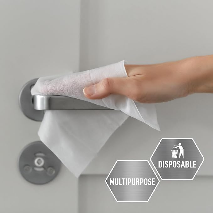 MED PRIDE Premium Spunlace Towels 12x13 in,Soft,Lint-Free,Latex-Free,90 Ct