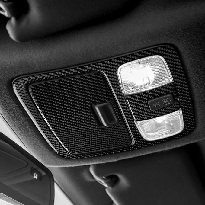 Reading Lamp Stickers Fit for Toyota 4Runner(N210) 2003-2009 Type-A | for SR5/Sport Edition/Limited | Real Carbon Fiber | Accessories | Overhead Reading Lamp Cover Trim | Thick Overlay