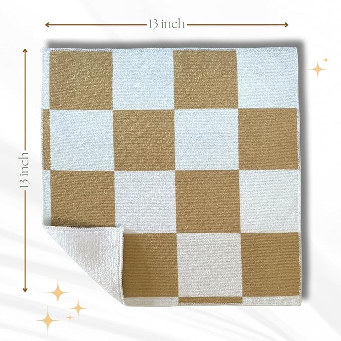 Microfiber Cleaning Cloths 13x13 – Lint-Free, Streak-Free Reusable Towels for Kitchen, Glass, Bathroom & Car | Cloak & Sage