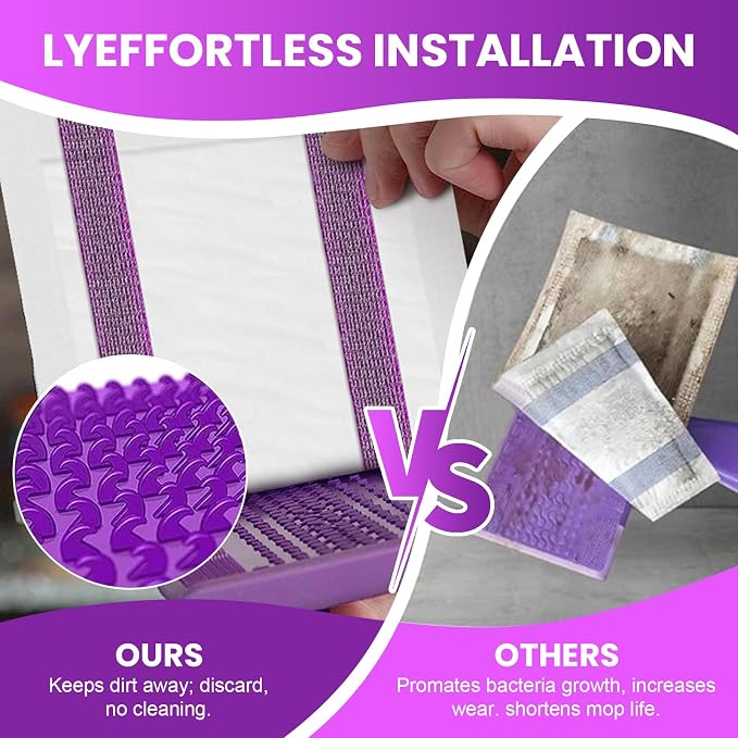 Pure Realm Wet Jet Refills Compatible with Swiffer Wet Pads Refills Hardwood Floor Cleaner Spray Mop Pad Refill, Bathroom Cleaning Supplies, Hardwood Floor Cleaner, Multi Surface，30 Count